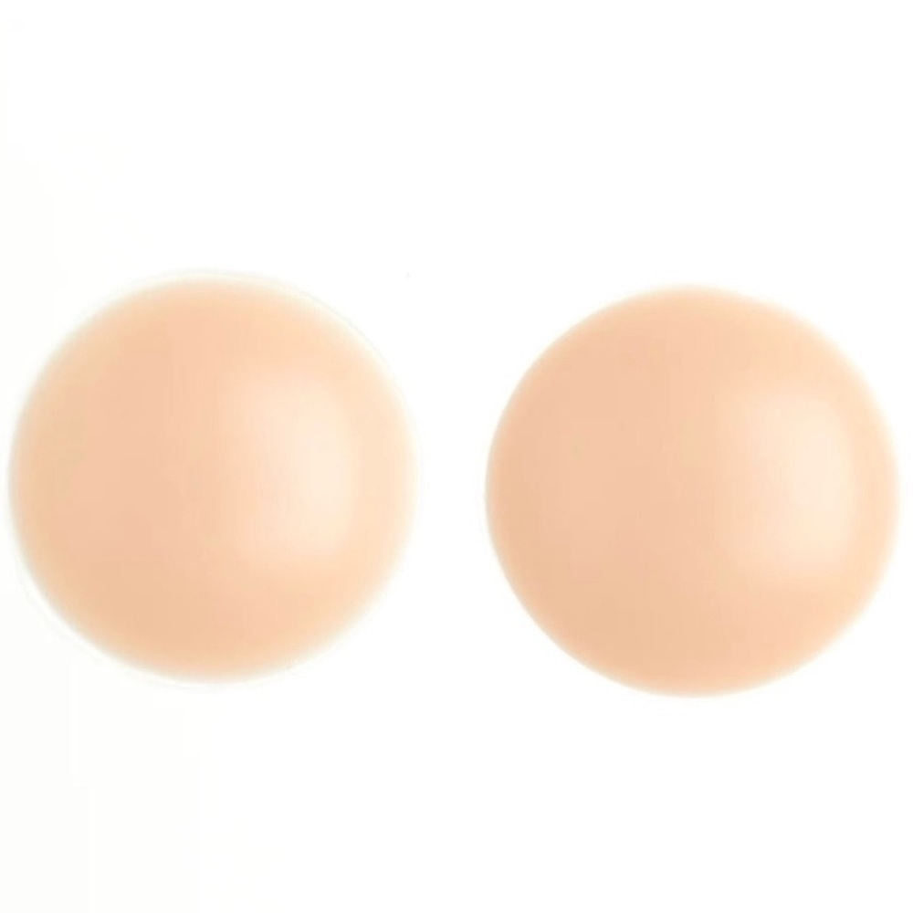 (PACK OF 7) Seamless Nude Silicone Reusable Nipple Covers (Beige)